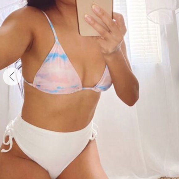 Forever 21 Cloud Wash Triangle Bikini Top Large - Picture 3 of 10